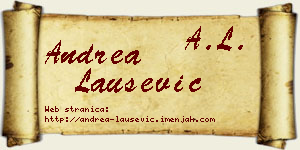 Andrea Laušević vizit kartica